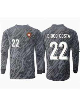 Portugal Diogo Costa #22 Målvakt Replika Borta Kläder EM 2024 Långärmad